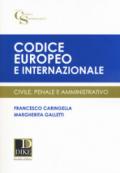 Codice europeo e internazionale. Civile, penale e amministrativo