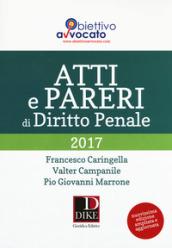 Atti e pareri di diritto penale 2017