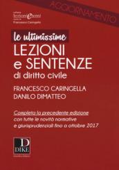 Ultimissime lezioni e sentenze di diritto civile