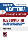 Concorso a cattedra. Insegnanti di sostegno. Quiz commentati