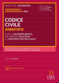 Codice civile annotato con la giurisprudenza del biennio 2022/2024 e i contrasti più rilevanti. Aggiornamento giurisprudenziale 2024. Con aggiornamento online