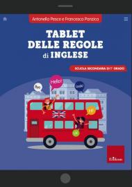 Tablet delle regole di inglese. Scuola secondaria di 1º grado