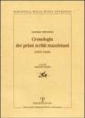 Cronologia dei primi scritti mazziniani (1831-1834)