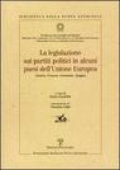 La legislazione sui partiti politici in alcuni paesi dell'Unione Europea