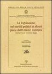 La legislazione sui partiti politici in alcuni paesi dell'Unione Europea