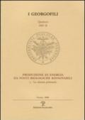 Produzione di energia da fonti biologiche rinnovabili. 2.Le risorse primarie