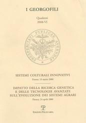 Sistemi colturali innovativi. Impatto della ricerca genetica e delle tecnologie avanzate sull'evoluzione dei sistemi agrari