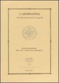 I Georgofili. Atti della Accademia dei Georgofili. 7.Inaugurazione del 257° anno accademico