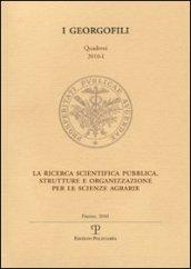 La ricerca scientifica pubblica. Strutture e organizzazione per le scienze agrarie