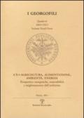 A³E=Agricoltura, alimentazione, ambiente, energia. Prospettive energetiche, sostenibilità e miglioramento dell'ambiente (Firenze, 25 marzo 2009)