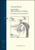 Memorie per Adolfo Oxilia. Dall'«Ultima» a «La camerata dei poeti»