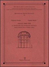 Firenze 1940-1943. La protezione del patrimonio artistico dalle offese della guerra aerea