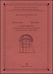 Firenze 1940-1943. La protezione del patrimonio artistico dalle offese della guerra aerea