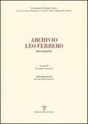 Archivio Leo Ferrero. Inventario