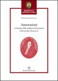 Annotazioni al trattato delle malattie dei lavoratori di Bernardino Ramazzini. «De morbis artificum Bernardini Ramazzini diatriba» (1713)