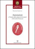 Annotazioni al trattato delle malattie dei lavoratori di Bernardino Ramazzini. «De morbis artificum Bernardini Ramazzini diatriba» (1713)