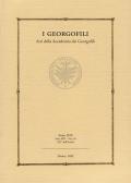 I georgofili. Atti della Accademia dei Georgofili (2019). Vol. 16