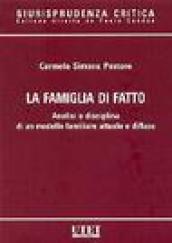 La famiglia di fatto. analisi e disciplina di un modello familiare attuale e diffuso