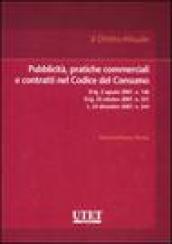 Pubblicità, pratiche commerciali e contratti nel Codice del Consumo