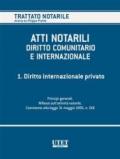 Atti notarili. Diritto comunitario e internazionale. 1.Diritto internazionale privato