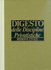 Digesto delle discipline privatistiche. Sezione civile