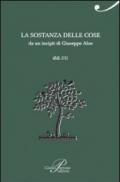 La sostanza delle cose