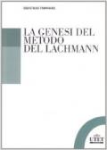 La genesi del metodo di Lachmann
