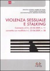 Violenza sessuale e stalking