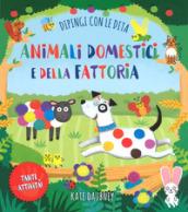 Animali domestici e della fattoria dipinti con le dita