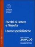 Agenda accademica 2005-2006. Facoltà di lettere e filosofia Torino. Lauree specialistiche