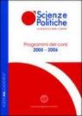 Agenda accademica 2005-2006. Facoltà di scienze politiche Torino