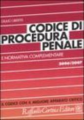 Codice di procedura penale e normativa complementare 2006-2007