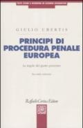 Principi di procedura penale europea. Le regole del giusto processo