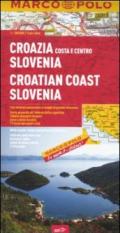 Croazia costa e centro, Slovenia 1:300.000. Ediz. multilingue