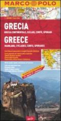 Grecia. Grecia continentale, Cicladi, Corfù, Sporadi 1:300.000. Ediz. multilingue
