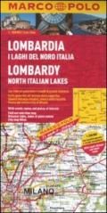 Lombardia, i laghi del Nord Italia 1:200.000. Ediz. multilingue
