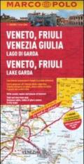 Veneto, Friuli Venezia Giulia, Lago di Garda 1:200.000. Ediz. multilingue