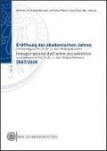 Inaugurazione del 10° anno accademico con la prolusione del prof. Dr. Dr. h. c. mult. Wolfgang Mackiewicz. Ediz. multilingue