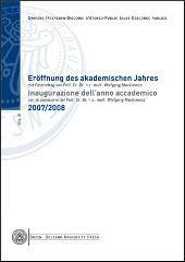 Inaugurazione del 10° anno accademico con la prolusione del prof. Dr. Dr. h. c. mult. Wolfgang Mackiewicz. Ediz. multilingue