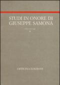 Studi in onore di Giuseppe Samonà