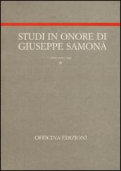 Studi in onore di Giuseppe Samonà