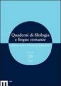 Quaderni di filologia e lingue romanze (2005) vol.20