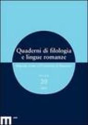 Quaderni di filologia e lingue romanze (2005) vol.20