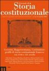 Giornale di storia costituzionale. 12.Governo, Rappresentanza, Costituzione: profili di storia costituzionale francese tra XVIII e XIX secolo