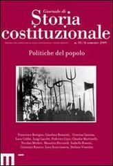 Giornale di storia costituzionale. Secondo semestre 2009 vol.18