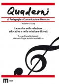 Quaderni di pedagogia e comunicazione musicale (2019). Vol. 6: musica nella relazione educativa e nella relazione di aiuto, La.