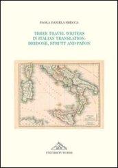 Three travel writers in italian translation. Brydone, Strutt and Paton
