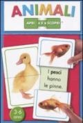 Animali. Apri e scopri. 15 carte