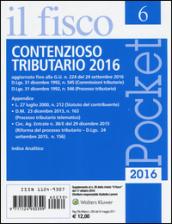 Contenzioso tributario 2016