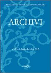 Archivi. Luglio-dicembre 2012